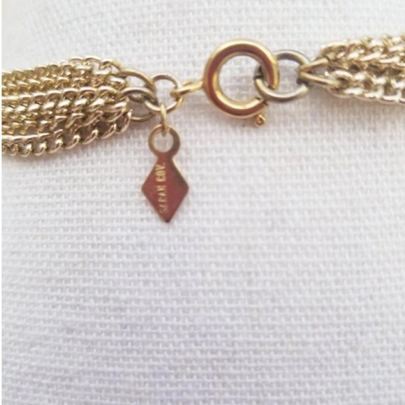 Sarah Coventry Tassel Necklace Gold Tone Tagged - Picture 7 of 8